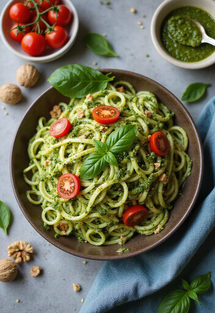 12 Healthy Meal Prep Recipes for Busy Weeks 48 12 Healthy Meal Prep Recipes for Busy Weeks 8. Zucchini Noodles with Pesto 0 2