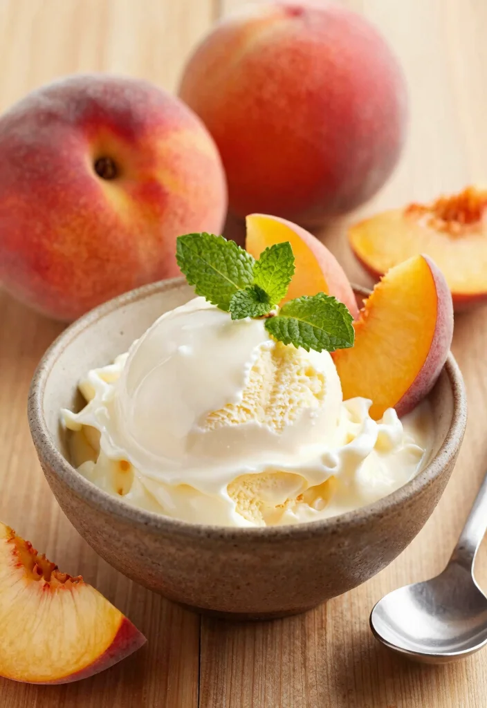 12 Healthy Peach Recipes for Light Seasonal Eating 60 12 Healthy Peach Recipes for Light Seasonal Eating 10. Peach Frozen Yogurt 0