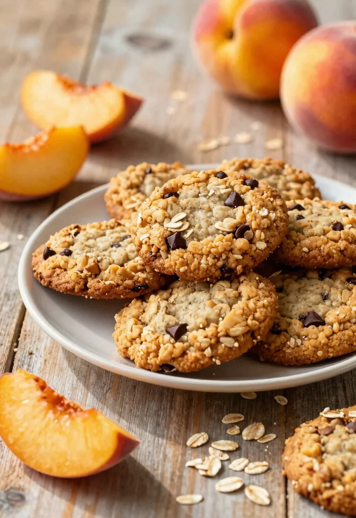 12 Healthy Peach Recipes for Light Seasonal Eating 35 12 Healthy Peach Recipes for Light Seasonal Eating 5. Peach Oatmeal Cookies 0