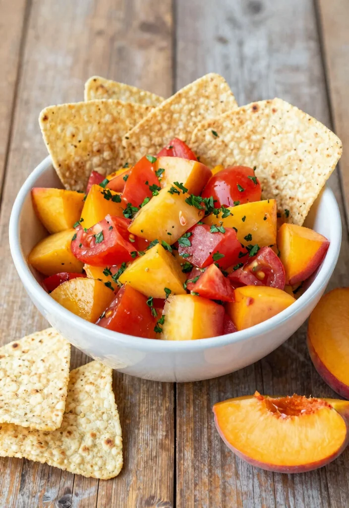 12 Healthy Peach Recipes for Light Seasonal Eating 36 12 Healthy Peach Recipes for Light Seasonal Eating 6. Peach Salsa 0