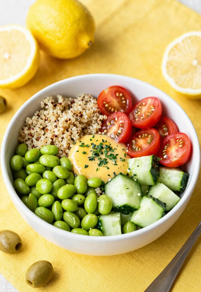 12 Healthy Protein Recipes for Strong Meals 6. Edamame and Quinoa Salad with Citrus Dressing 0