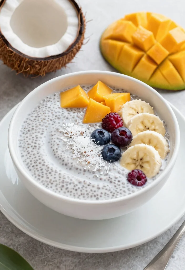 12 Healthy Ramadan Recipes for Nourishing Meals 41 12 Healthy Ramadan Recipes for Nourishing Meals 10. Coconut Chia Pudding with Fresh Fruits 0