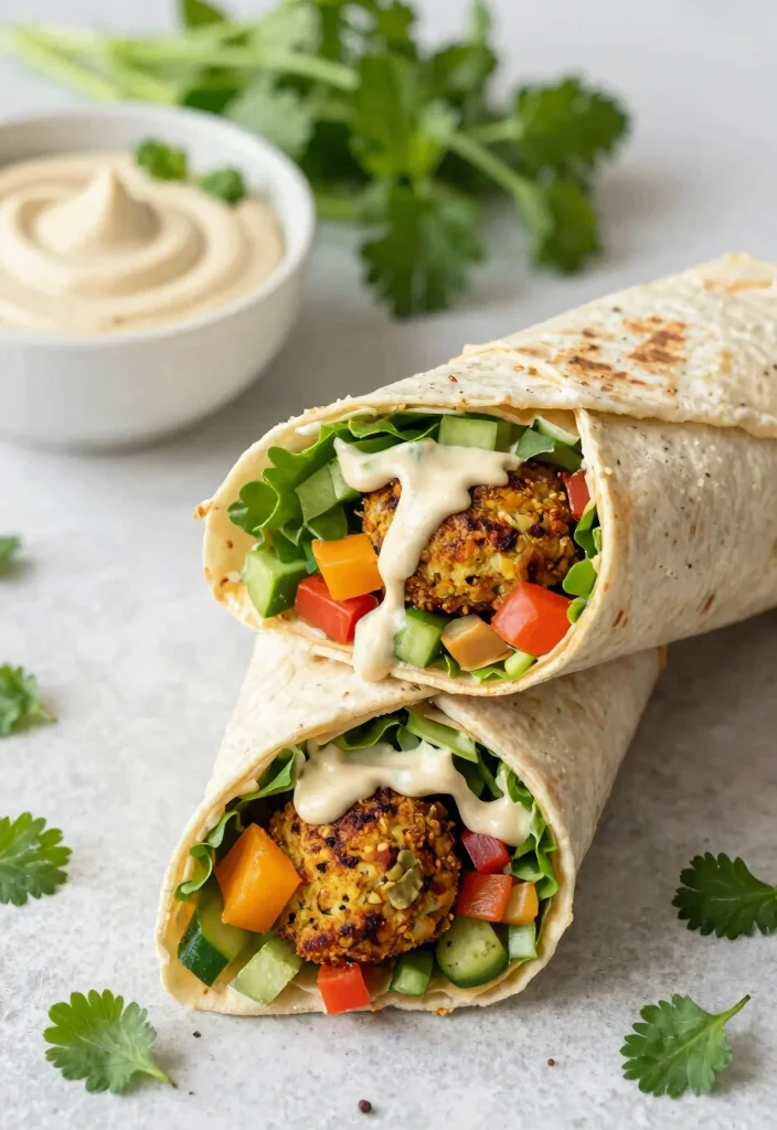 12 Healthy Ramadan Recipes for Nourishing Meals 52 12 Healthy Ramadan Recipes for Nourishing Meals 11. Falafel Wraps with Tahini Sauce 0