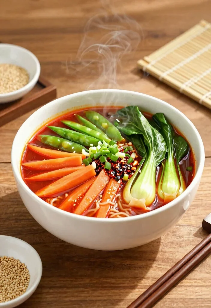 12 Healthy Ramen Noodle Recipes for Lighter Bowls 1. Spicy Miso Vegetable Ramen 0