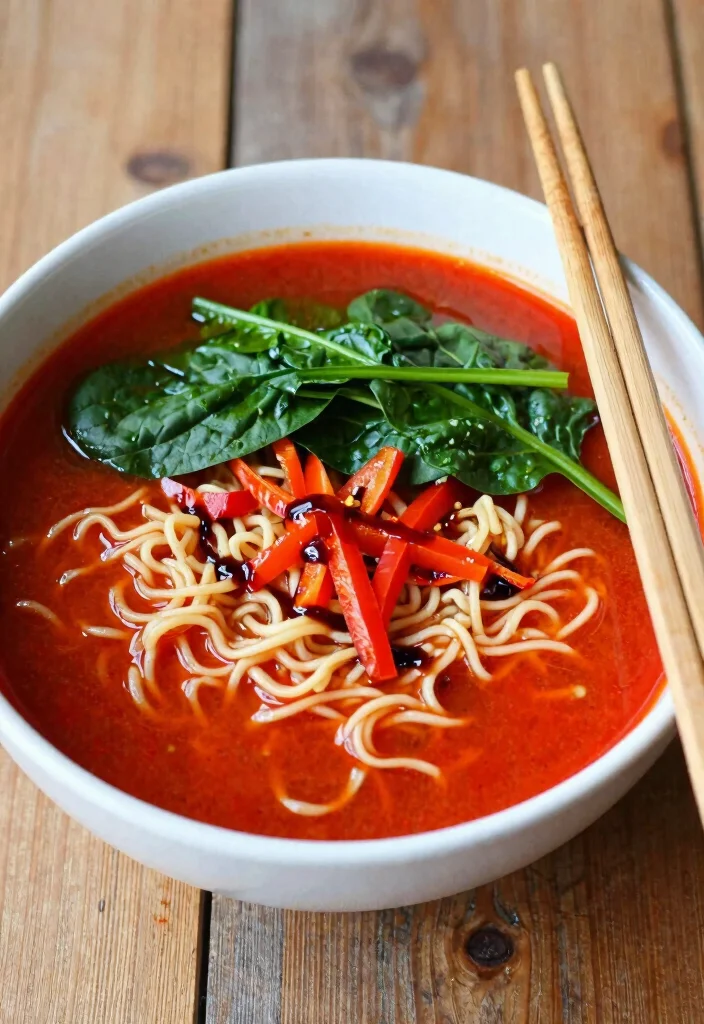 12 Healthy Ramen Noodle Recipes for Lighter Bowls 10. Roasted Red Pepper Ramen 0