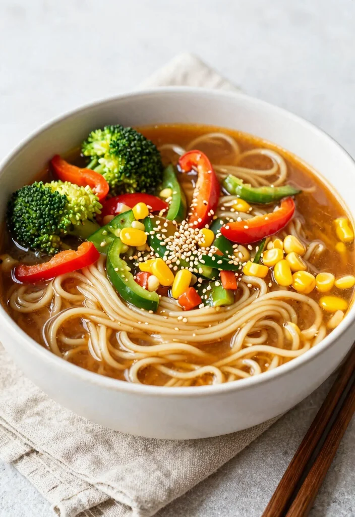 12 Healthy Ramen Noodle Recipes for Lighter Bowls 5. Veggie Stuffed Miso Ramen 0