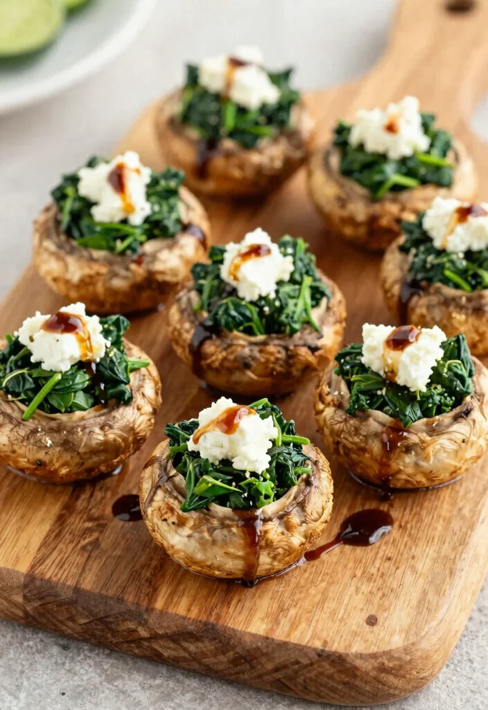 12 Healthy Recipes for Diabetics with Smart Swaps 36 12 Healthy Recipes for Diabetics with Smart Swaps 6. Spinach and Feta Stuffed Mushrooms 0