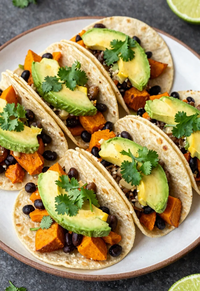 12 Healthy Recipes for Diabetics with Smart Swaps 38 12 Healthy Recipes for Diabetics with Smart Swaps 8. Sweet Potato and Black Bean Tacos 0
