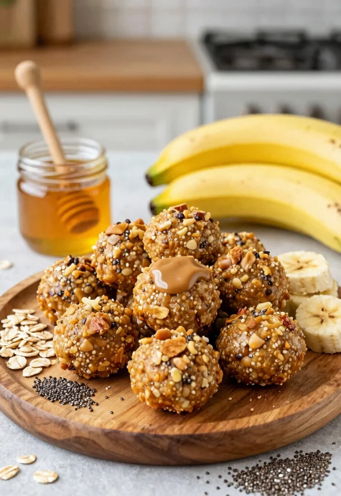12 Healthy Ripe Banana Recipes for Sweet Snacks 24 12 Healthy Ripe Banana Recipes for Sweet Snacks 4. Banana and Nut Butter Energy Bites 0