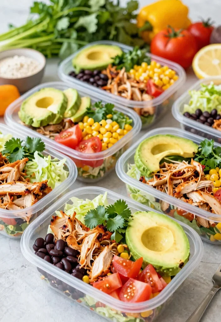 12 Healthy Shredded Chicken Recipes for Meal Prep 1. Spicy Chicken Taco Bowls 0