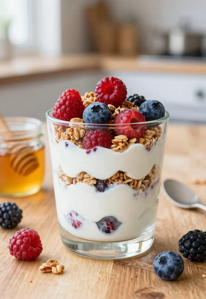12 Healthy Snack Recipes for Smart Bites 13 12 Healthy Snack Recipes for Smart Bites 3. Greek Yogurt Parfait 0 1