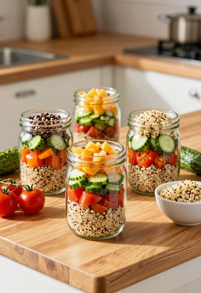 12 Healthy Snack Recipes for Smart Bites 38 12 Healthy Snack Recipes for Smart Bites 8. Quinoa Salad Jars 0 1