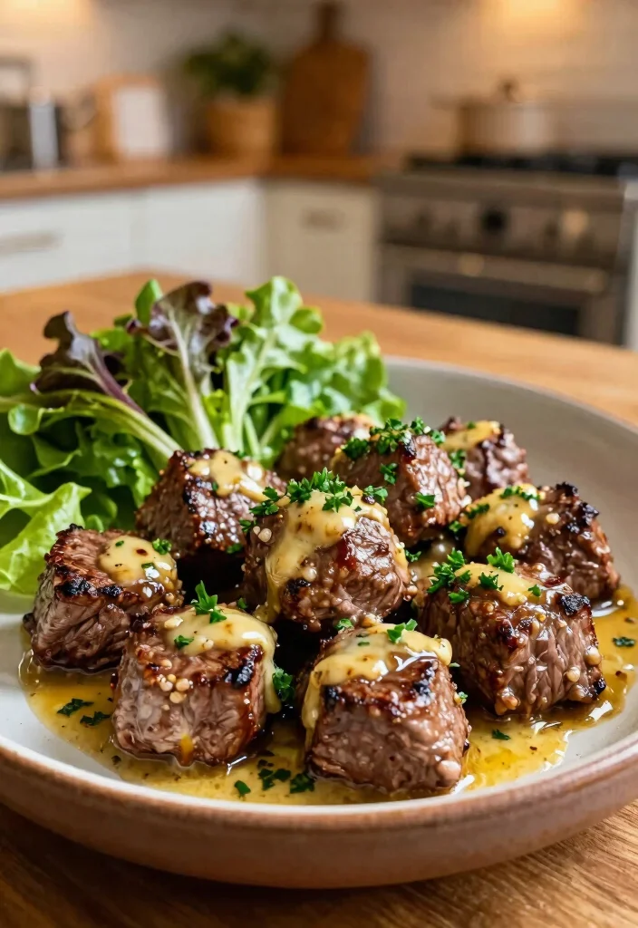 12 Healthy Steak Dinner Recipes for Clean Meals 10. Garlic Butter Steak Bites 0