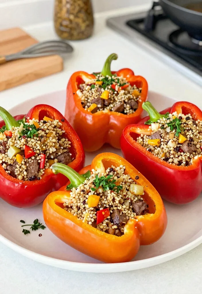 12 Healthy Steak Dinner Recipes for Clean Meals 6. Steak and Quinoa Stuffed Peppers 0