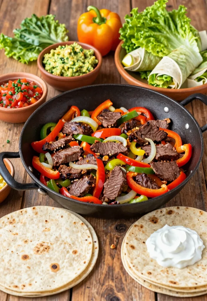 12 Healthy Steak Dinner Recipes for Clean Meals 8. Steak Fajitas with Peppers and Onions 0