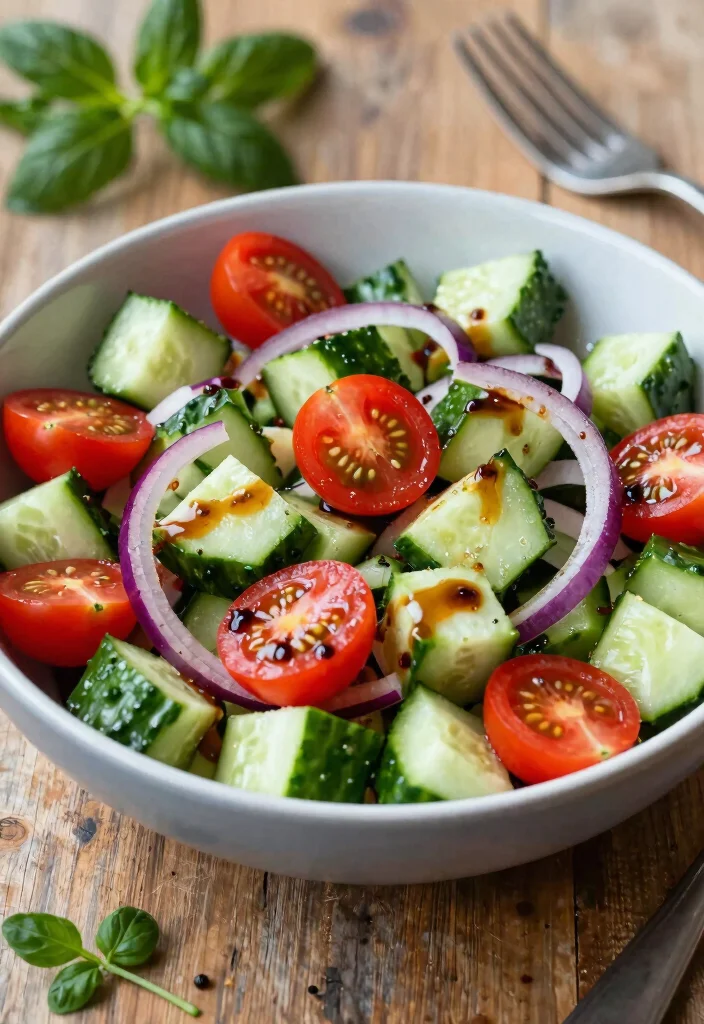 12 Healthy Summer Dinner Recipes for Light Nights 51 12 Healthy Summer Dinner Recipes for Light Nights 11. Cucumber and Tomato Salad with Balsamic Vinaigrette 0 1