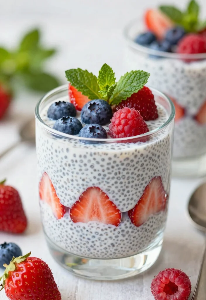 12 Healthy Summer Dinner Recipes for Light Nights 52 12 Healthy Summer Dinner Recipes for Light Nights 12. Berry Chia Pudding with Almond Milk 0 1