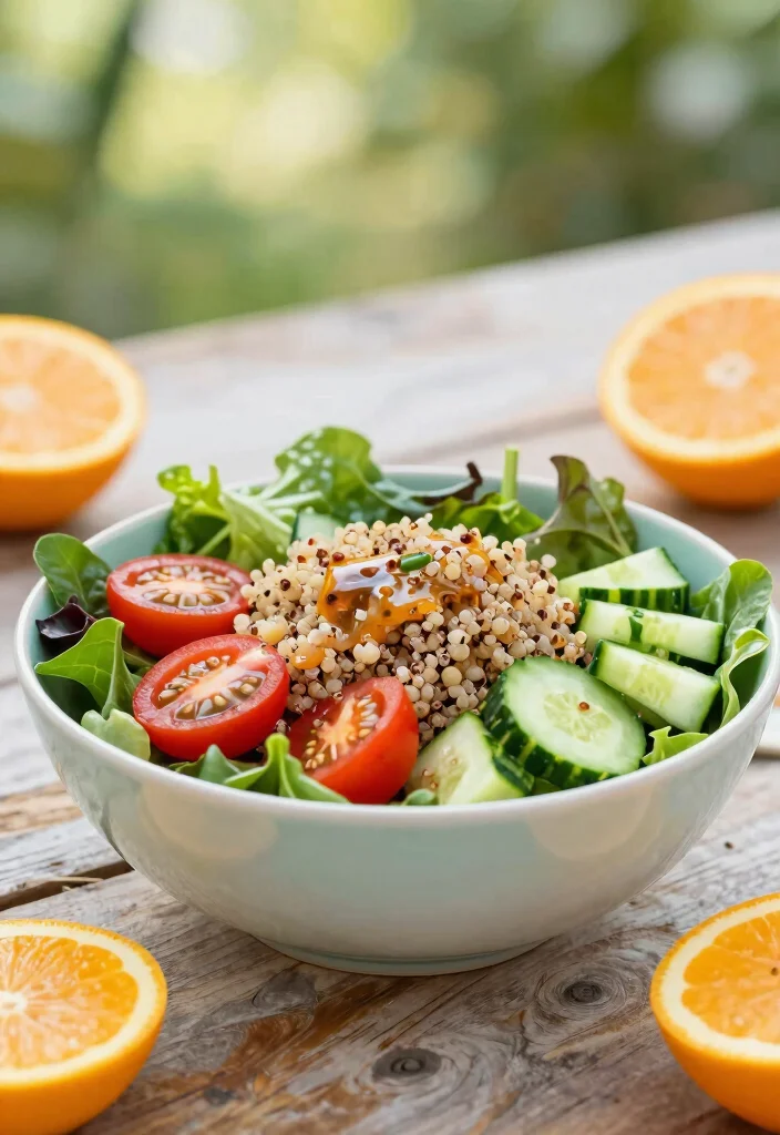 12 Healthy Summer Dinner Recipes for Light Nights 13 12 Healthy Summer Dinner Recipes for Light Nights 3. Quinoa Salad with Mixed Greens and Citrus Dressing 0 1