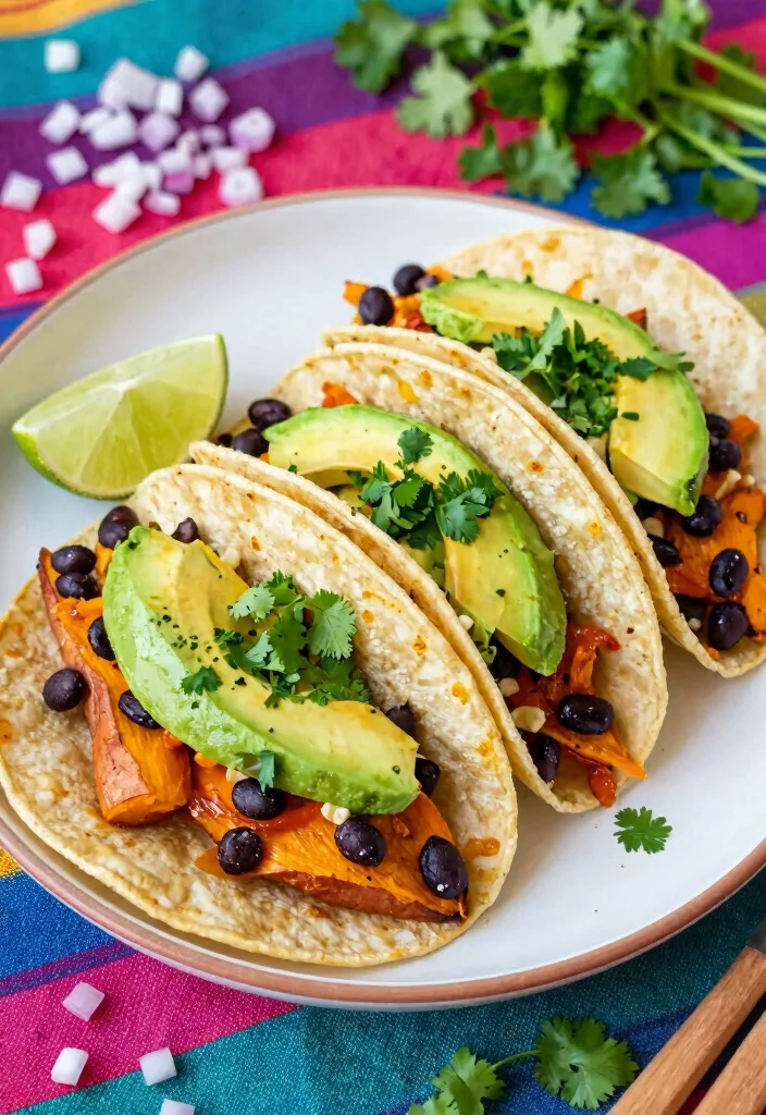 12 Healthy Sweet Potato Recipes for Wholesome Meals 1. Sweet Potato and Black Bean Tacos 0