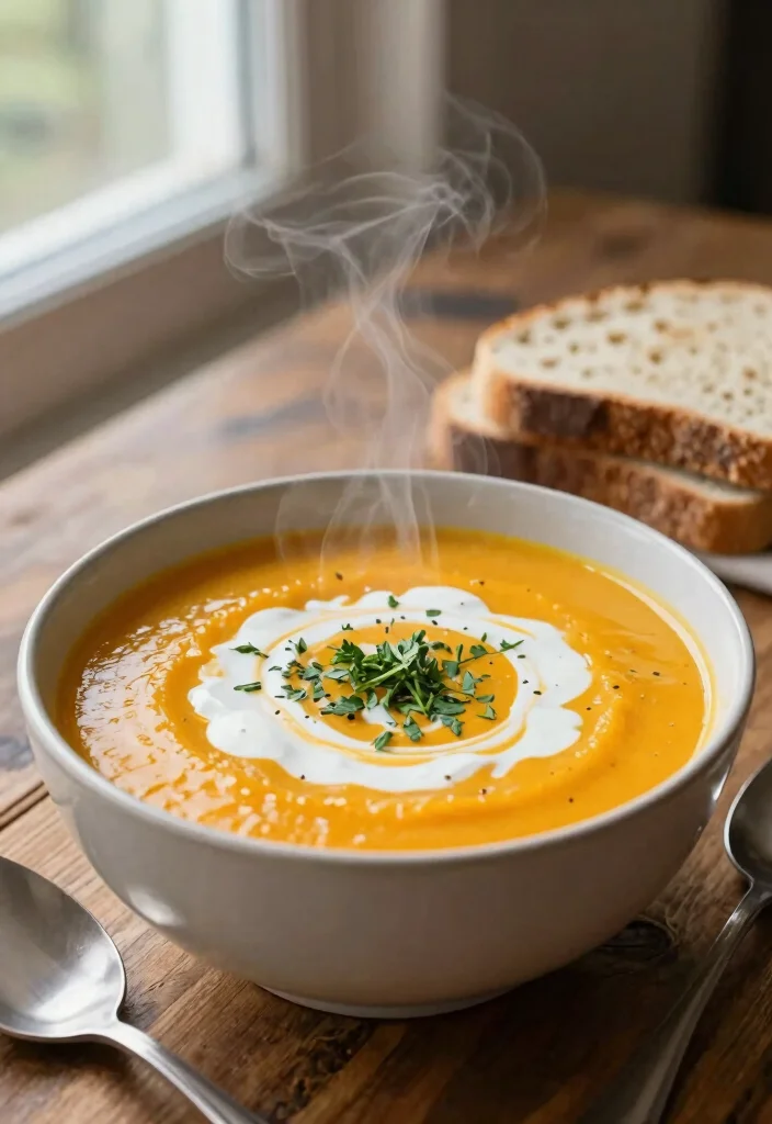 12 Healthy Sweet Potato Recipes for Wholesome Meals 2. Creamy Sweet Potato Soup 0