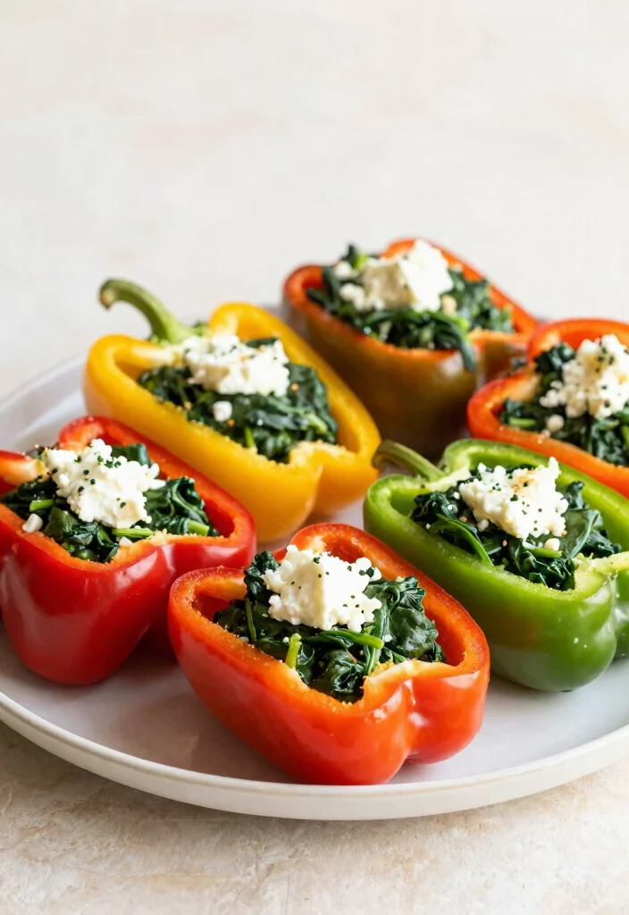12 Healthy Veg Recipes for Simple Home Cooking 50 12 Healthy Veg Recipes for Simple Home Cooking 10. Spinach and Feta Stuffed Peppers 0