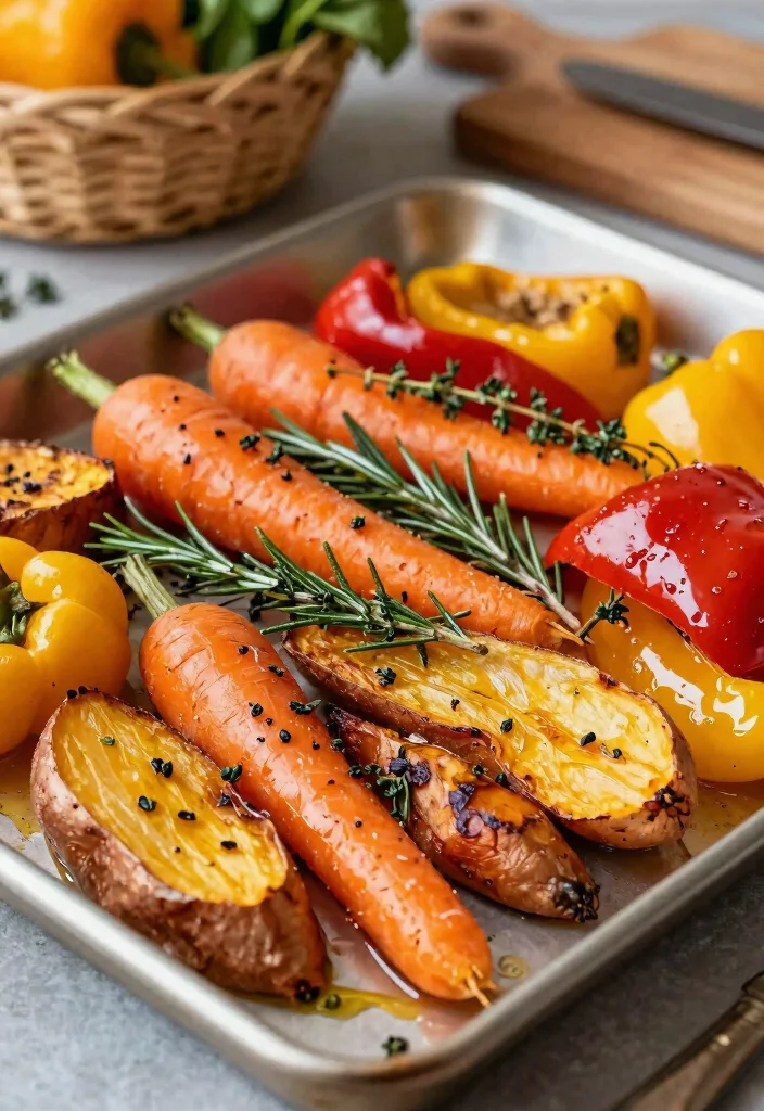 12 Healthy Vegetable Recipes for Simple Meals 23 12 Healthy Vegetable Recipes for Simple Meals 3. Roasted Vegetable Medley 0