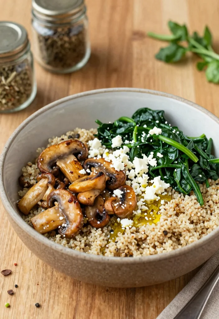 12 Healthy Vegetable Recipes for Simple Meals 34 12 Healthy Vegetable Recipes for Simple Meals 4. Spinach and Mushroom Quinoa Bowl 0