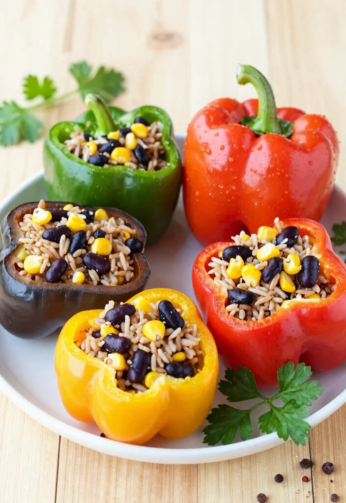 12 Healthy Vegetable Recipes for Simple Meals 35 12 Healthy Vegetable Recipes for Simple Meals 5. Stuffed Bell Peppers with Brown Rice 0