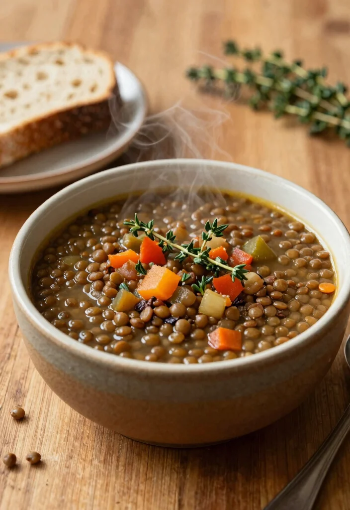 12 Healthy Vegetarian Dinner Recipes for Clean Eating 5. Lentil Soup 0