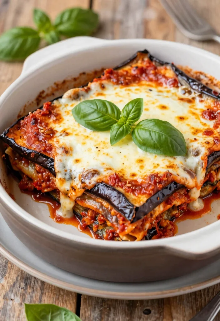 12 Healthy Vegetarian Dinner Recipes for Clean Eating 8. Eggplant Parmesan 0
