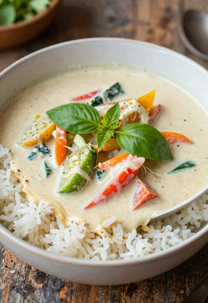 12 Healthy Vegetarian Dinner Recipes for Clean Eating 9. Thai Vegetable Curry 0