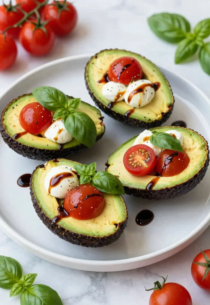 12 Healthy Vegetarian Recipes for Balanced Eating 25 12 Healthy Vegetarian Recipes for Balanced Eating 5. Caprese Stuffed Avocados 0