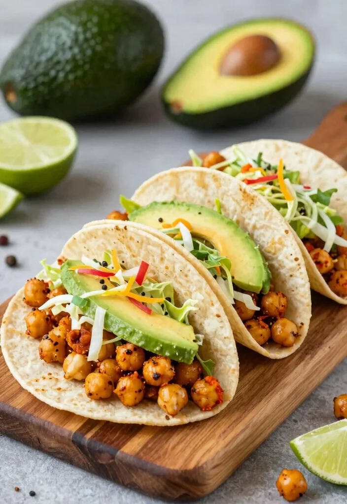 12 Healthy Vegetarian Recipes for Balanced Eating 38 12 Healthy Vegetarian Recipes for Balanced Eating 8. Spicy Chickpea Tacos 0