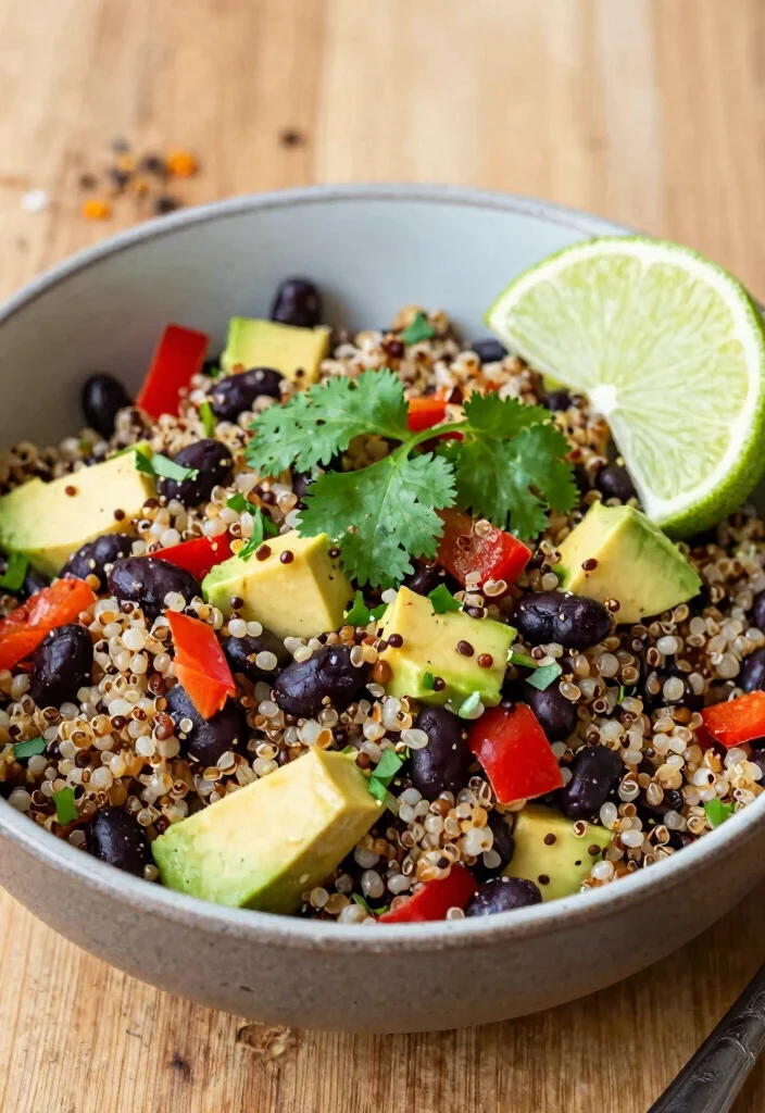 12 Healthy Vegetarian Recipes for Balanced Living 1 12 Healthy Vegetarian Recipes for Balanced Living 1. Quinoa Black Bean Salad 0
