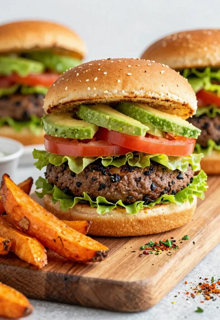 12 Healthy Vegetarian Recipes for Balanced Living 4 12 Healthy Vegetarian Recipes for Balanced Living 4. Sweet Potato Black Bean Burger 0