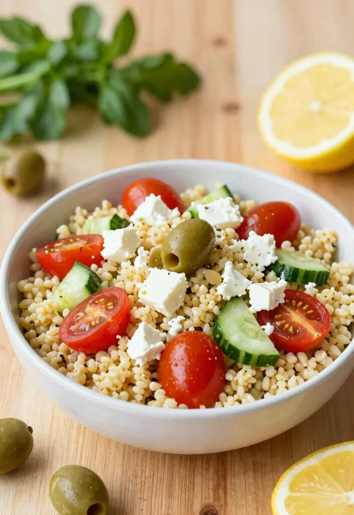 12 Healthy Vegetarian Recipes for Balanced Living 16 12 Healthy Vegetarian Recipes for Balanced Living 6. Mediterranean Couscous Bowl 0