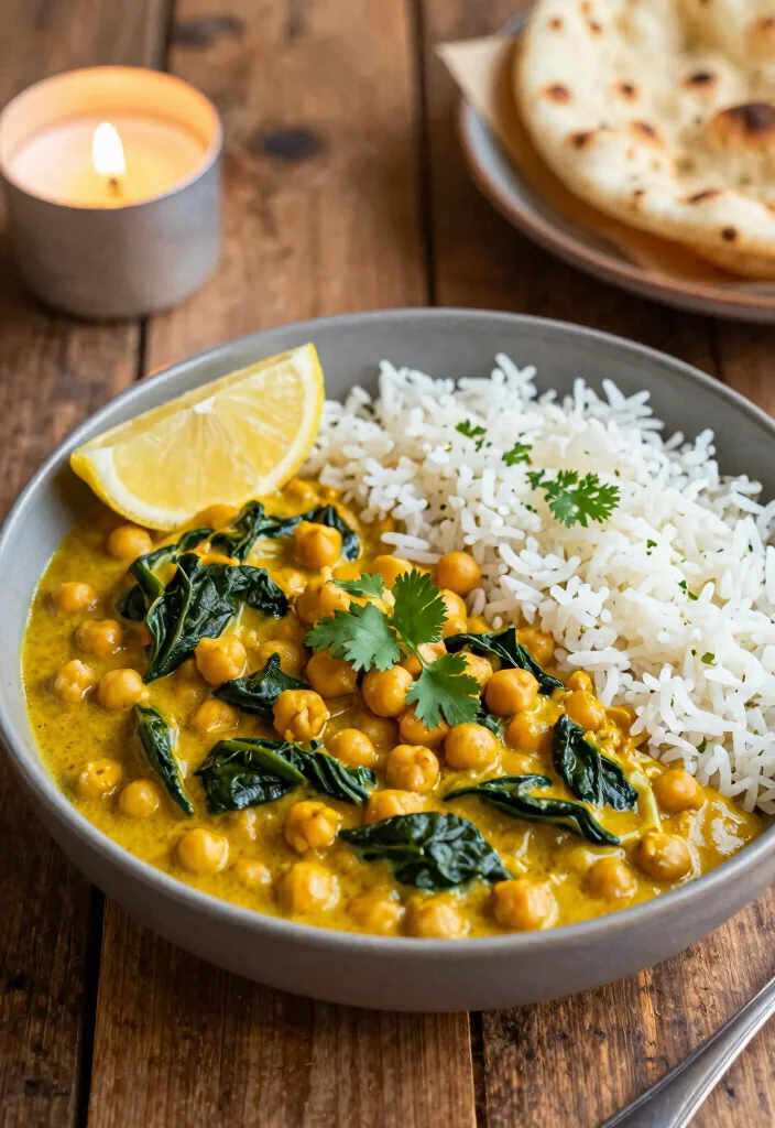 12 Healthy Vegetarian Recipes for Everyday Meals 23 12 Healthy Vegetarian Recipes for Everyday Meals 3. Chickpea and Spinach Curry 0