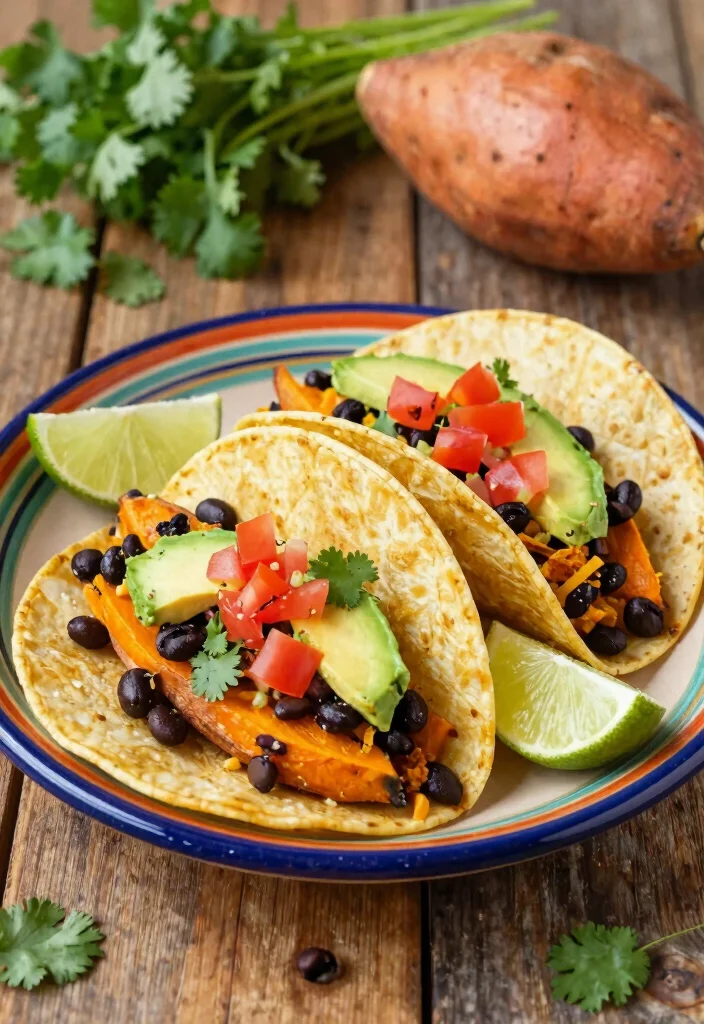 12 Healthy Vegetarian Recipes for Everyday Meals 36 12 Healthy Vegetarian Recipes for Everyday Meals 6. Sweet Potato and Black Bean Tacos 0