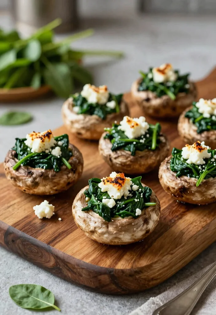 12 Healthy Veggie Recipes for Everyday Cooking 39 12 Healthy Veggie Recipes for Everyday Cooking 9. Spinach and Feta Stuffed Portobello Mushrooms 0