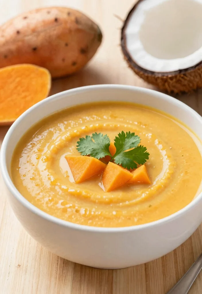 12 Hearty Vegetarian Soup Recipes for Cozy Bowls 26 12 Hearty Vegetarian Soup Recipes for Cozy Bowls 6. Sweet Potato and Coconut Soup 0