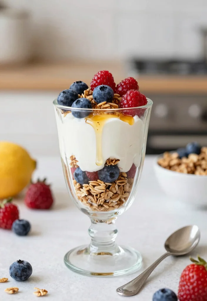 12 High Protein Vegetarian Recipes for Energy 5. Greek Yogurt Parfait 0