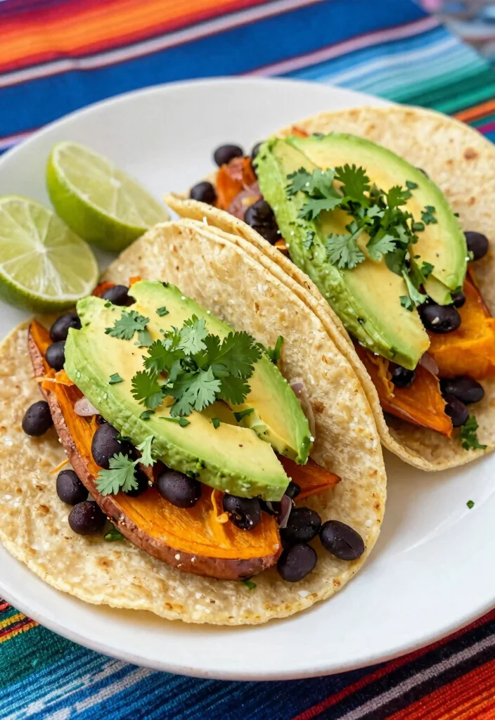 12 High Protein Vegetarian Recipes for Filling Meals 12. Sweet Potato and Black Bean Tacos 0