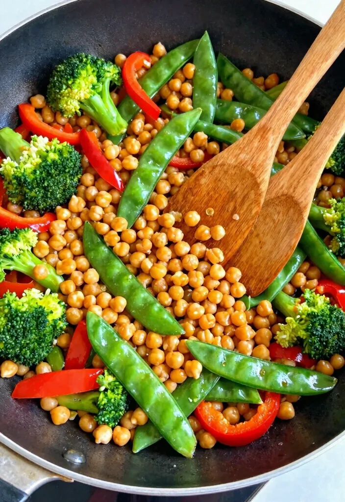 12 High Protein Vegetarian Recipes for Filling Meals 3. Chickpea Stir Fry 0