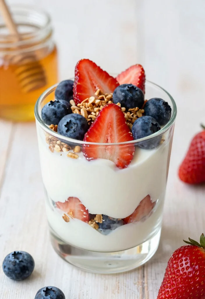 12 High Protein Vegetarian Recipes for Filling Meals 4. Greek Yogurt and Berry Parfait 0