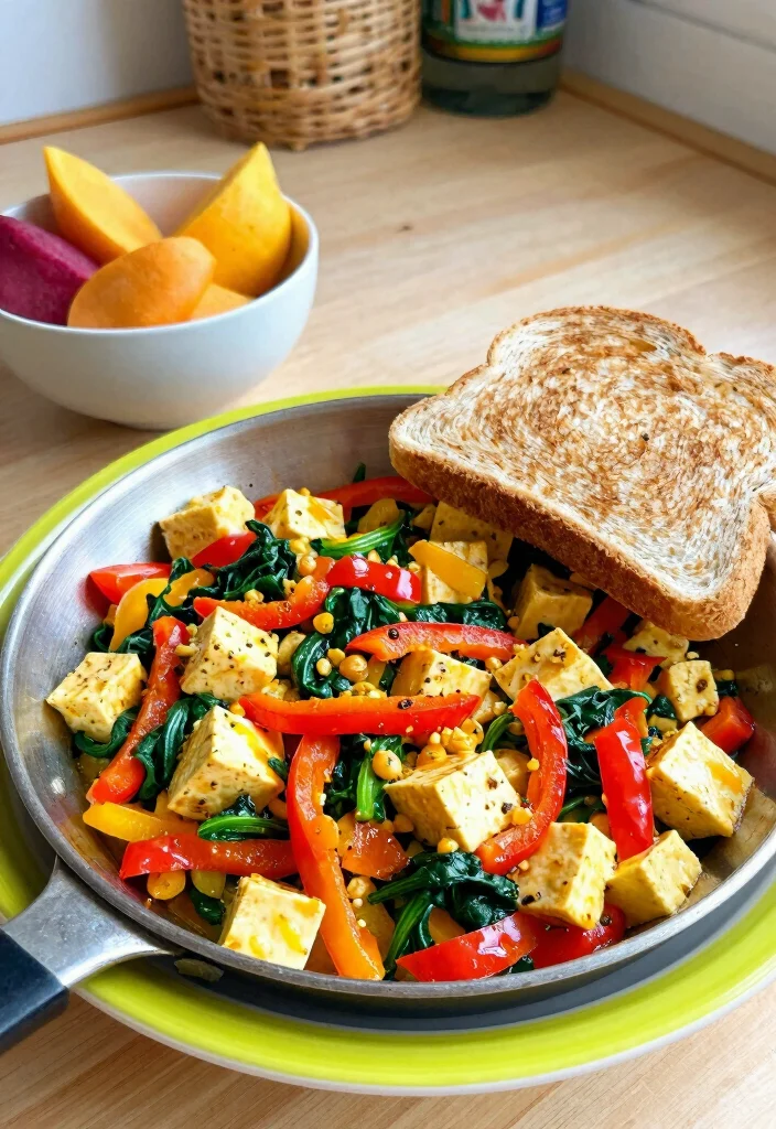 12 High Protein Vegetarian Recipes for Filling Meals 6. Tofu Scramble 0