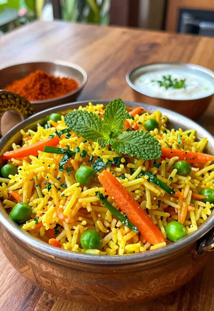 12 Indian Vegetarian Dinner Recipes for Family Meals 12 12 Indian Vegetarian Dinner Recipes for Family Meals 2. Vegetable Biryani 0