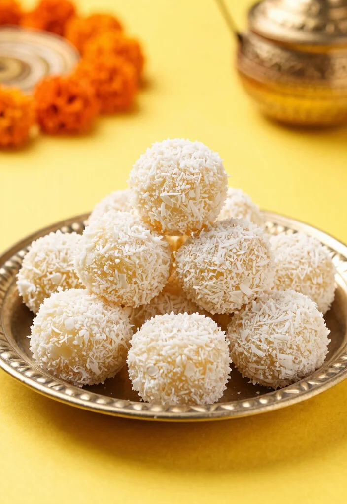 12 Indian Vegetarian Recipes for Traditional Meals 63 12 Indian Vegetarian Recipes for Traditional Meals 12. Coconut Ladoo 0