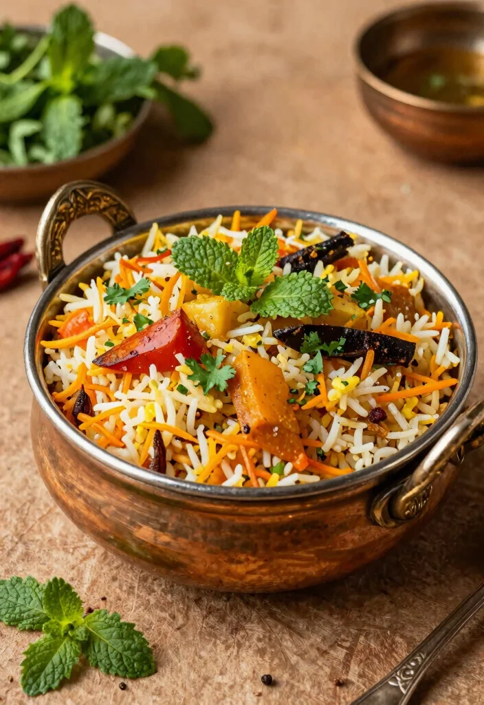 12 Indian Vegetarian Recipes with Classic Flavor 3. Vegetable Biryani 0