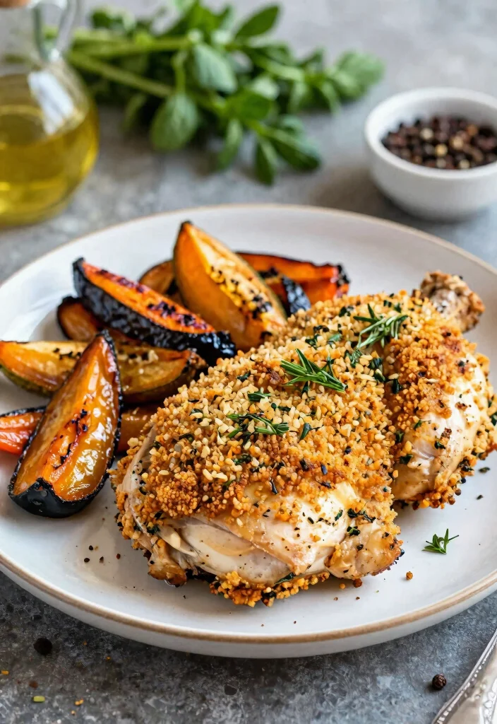 12 Keto Chicken Breast Recipes for Lean Dinners 8. Herb Crusted Chicken with Roasted Vegetables 0