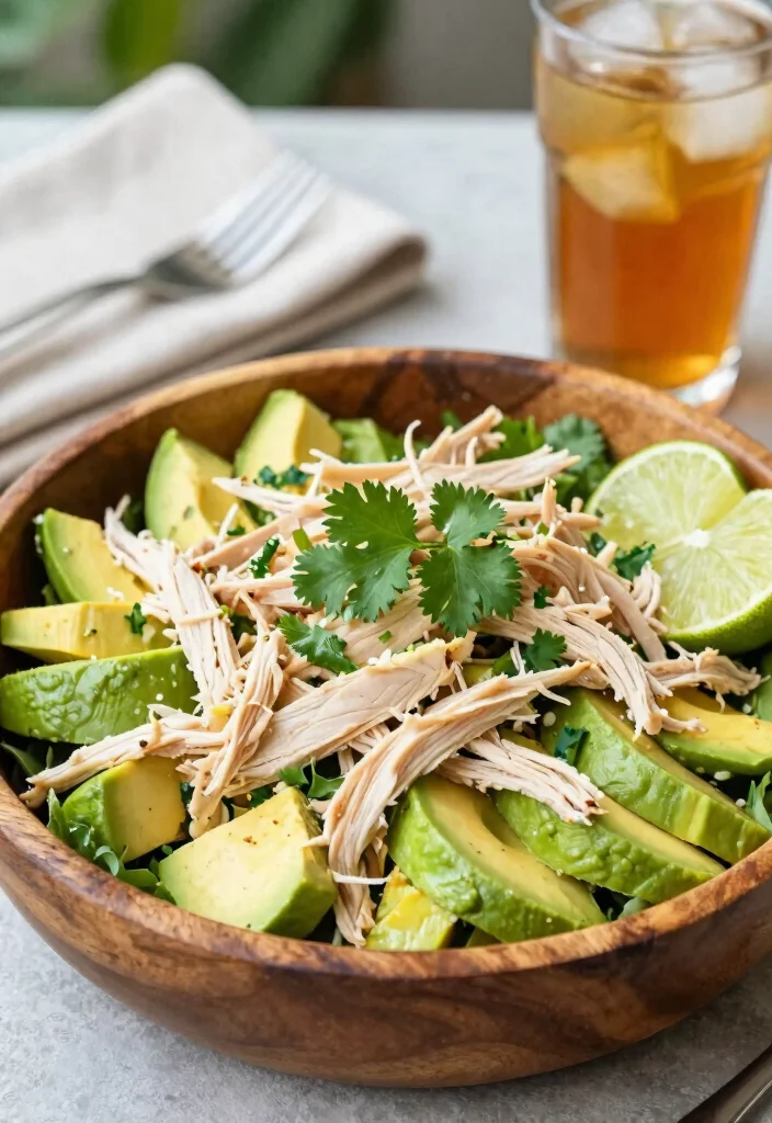 12 Keto Chicken Dinner Recipes for Weeknights 7. Chicken Avocado Salad 0
